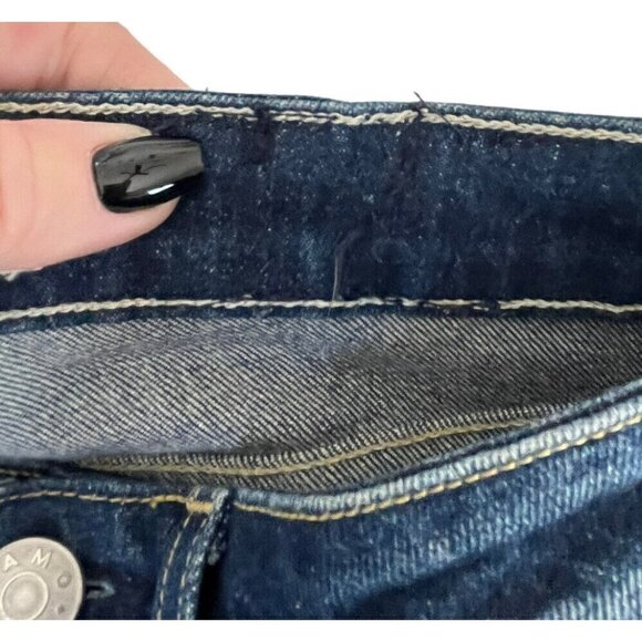 Amo Women's Sz 24 Twist Cropped Jeans in True Blue - Picture 10 of 12